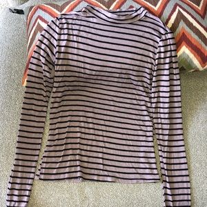 Anything is Posh-ible Striped Top in Mauve